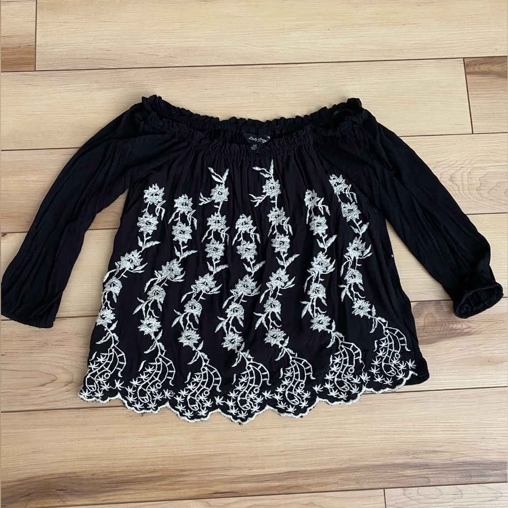 Lucky Brand Off the Shoulder Shirt